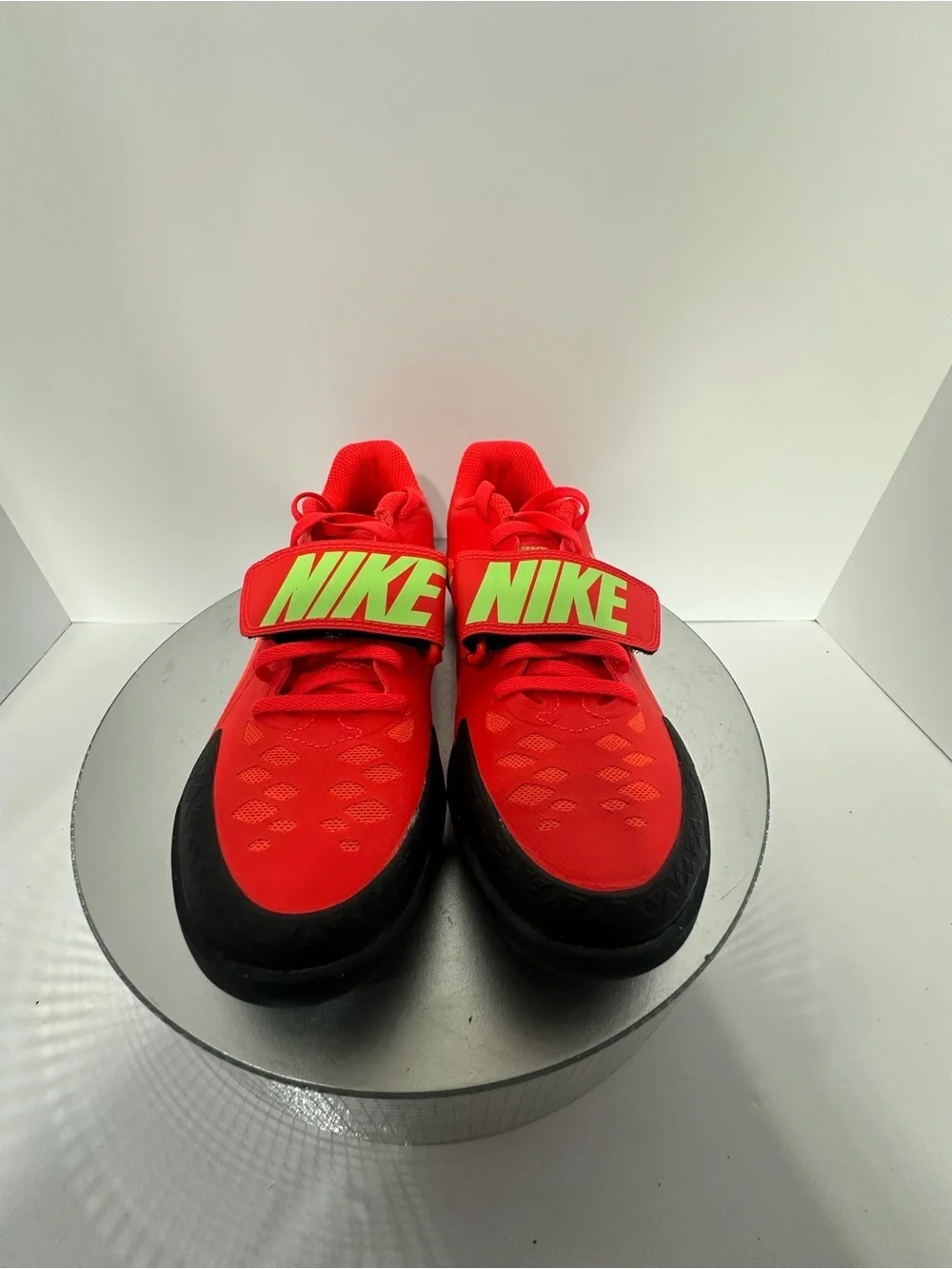 Nike Red and Neon Green Athletic Strap Sneakers size 5